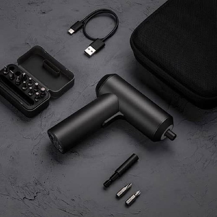 Xiaomi Mi Cordless Screwdriver Gris con 12 Puntas de Precisión